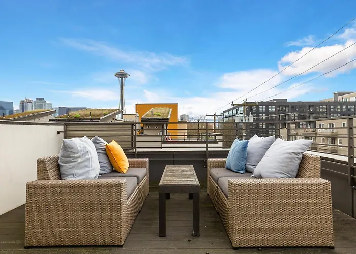 Near Space Needle Climate Pledge Roof Deck