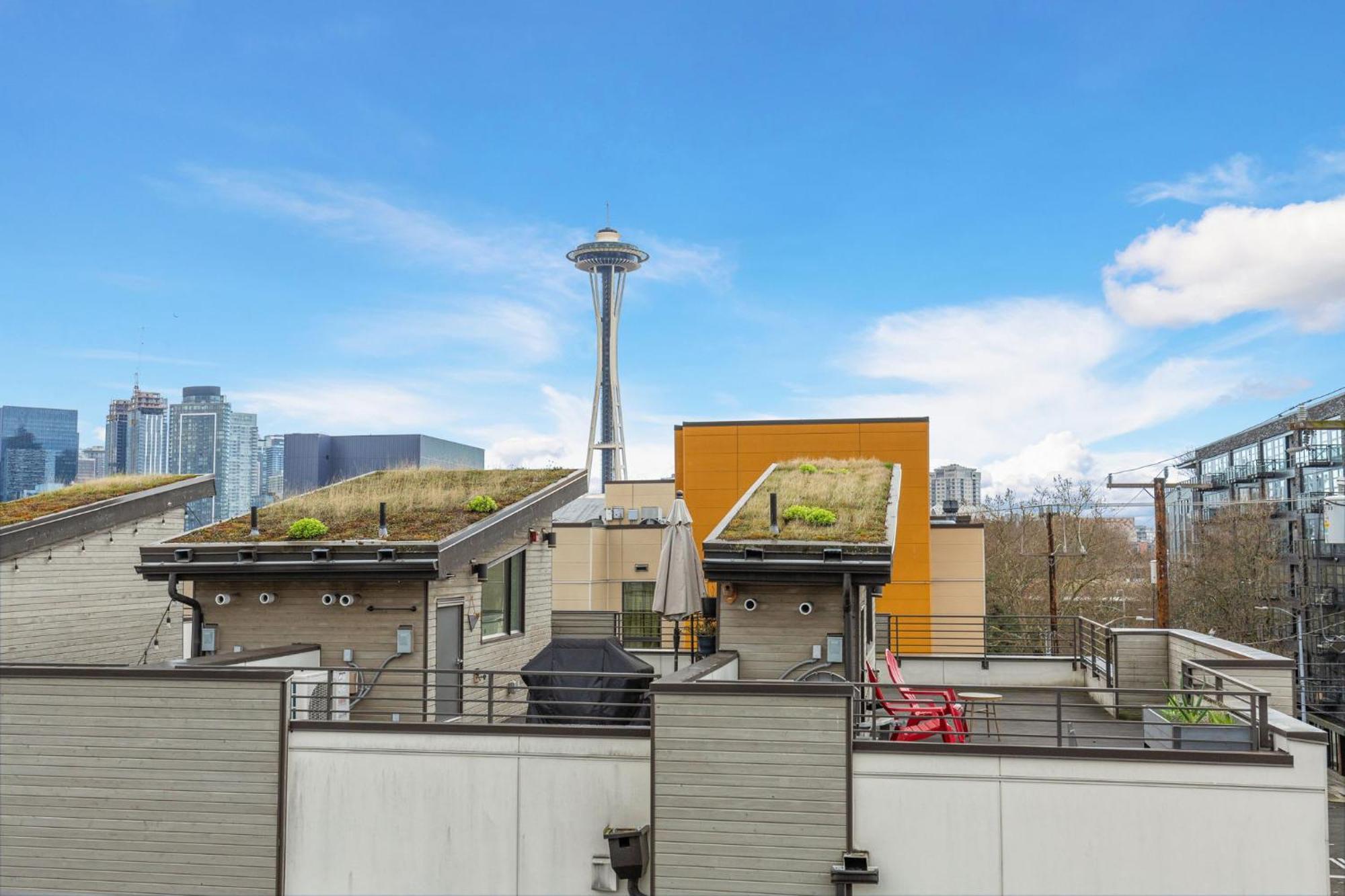Near Space Needle Climate Pledge Roof Deck